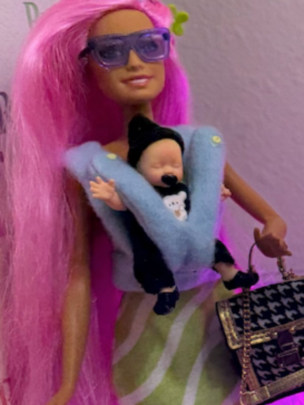 Plush Baby Kangaroo for Dolls - Barbie Accessory